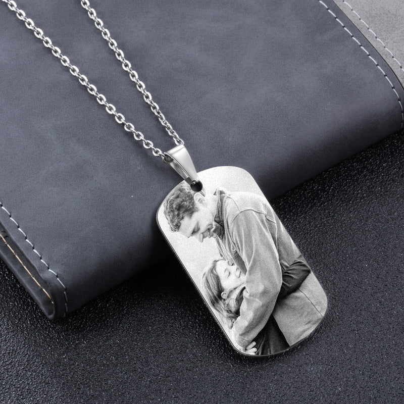 Custom Photo Stainless Steel Necklace