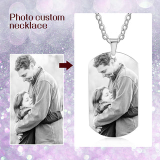 Custom Photo Stainless Steel Necklace