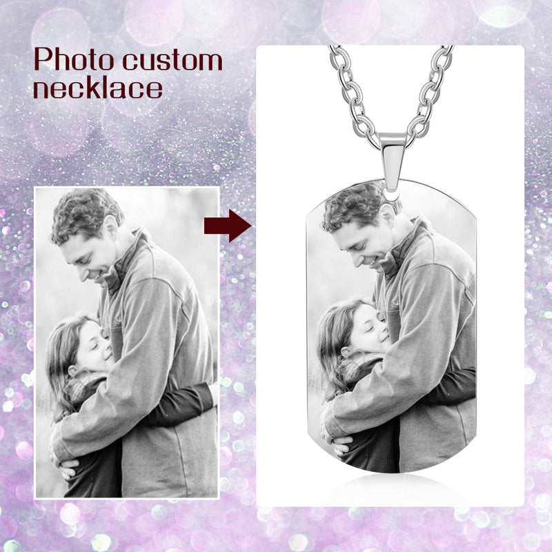 Custom Photo Stainless Steel Necklace