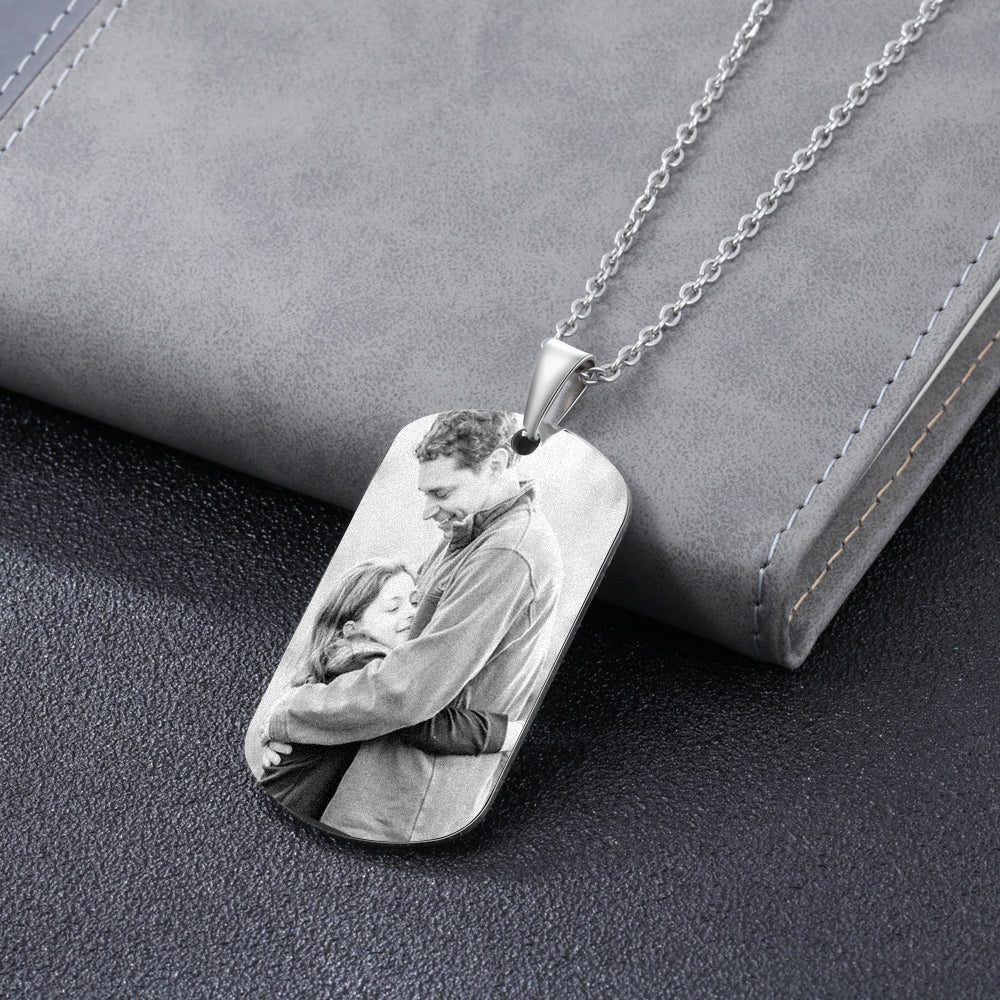 Custom Photo Stainless Steel Necklace