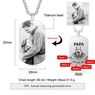 Custom Photo Stainless Steel Necklace