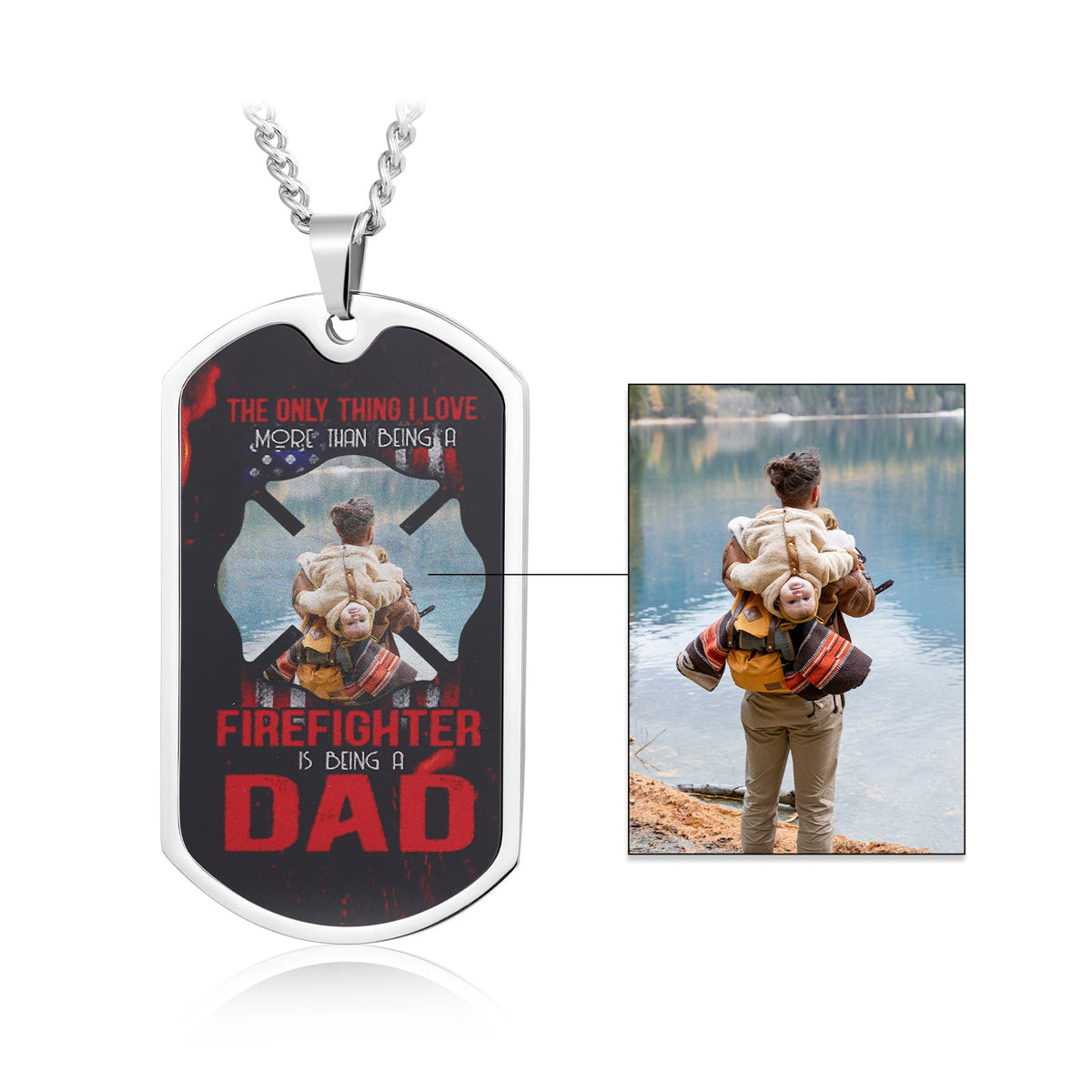 Custom Photo Stainless Steel Necklace