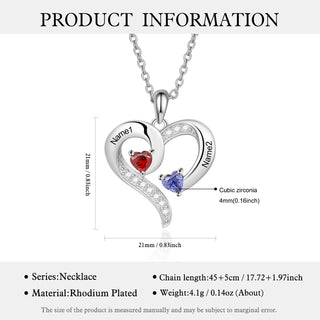 Custom Heart Pendant Necklace