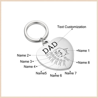 Custom Stainless Steel Heart Keychain