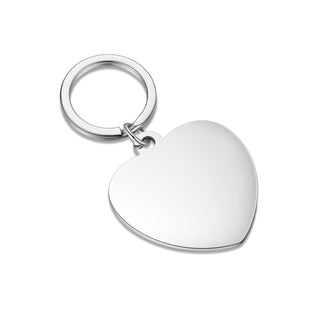 Custom Stainless Steel Heart Keychain