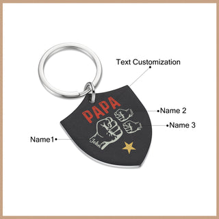 Personalized Dad Keychain