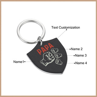 Personalized Dad Keychain