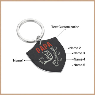 Personalized Dad Keychain