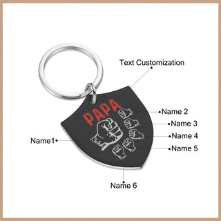 Personalized Dad Keychain