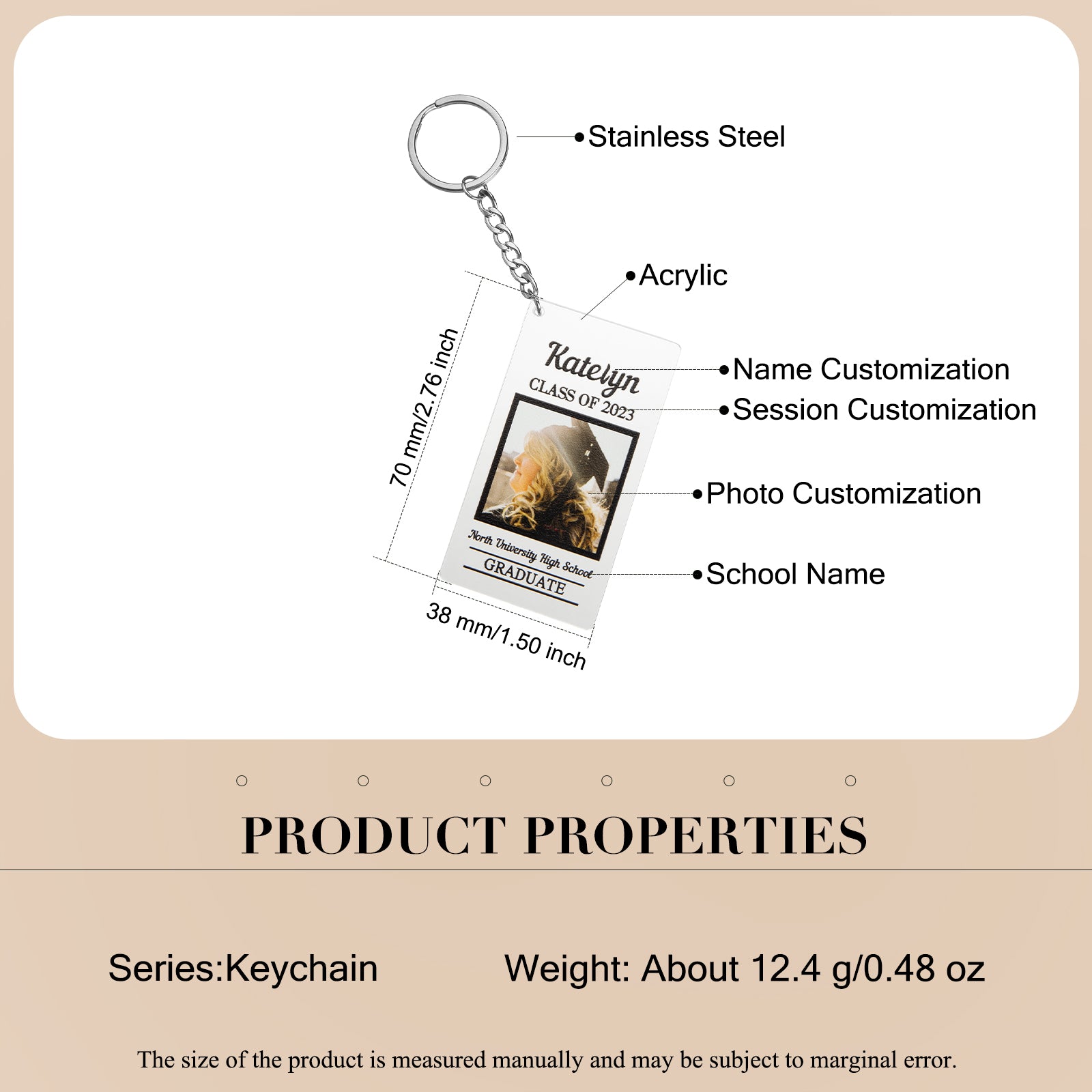 Custom Photo Keychain