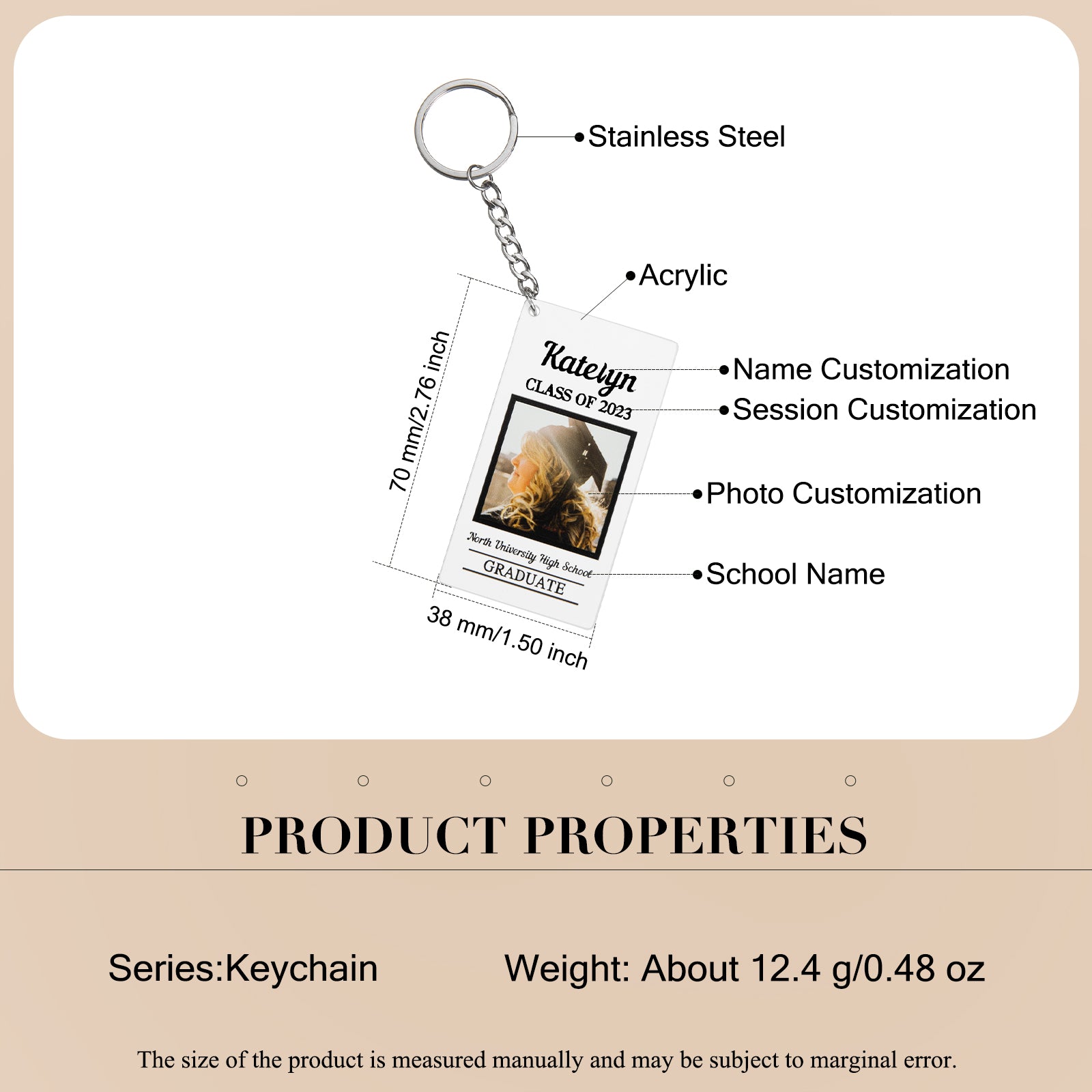 Custom Photo Keychain