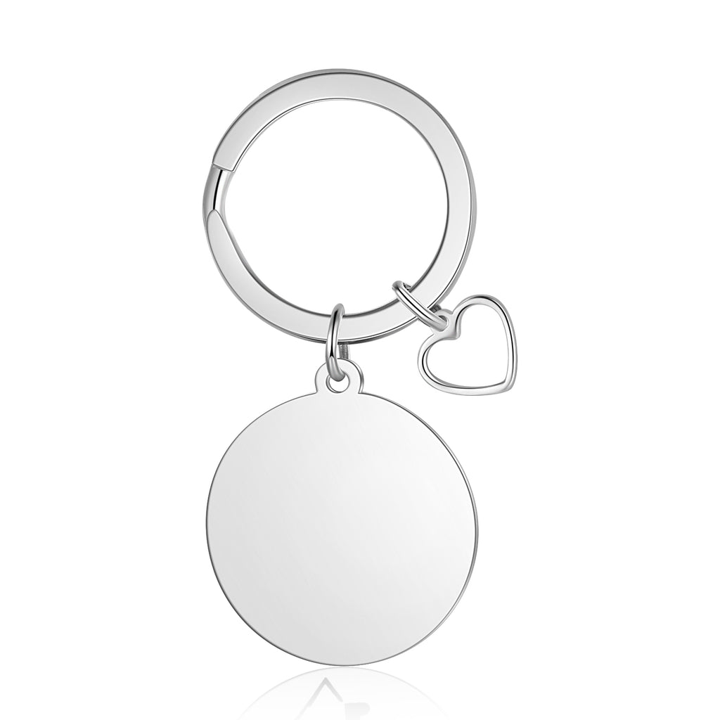 Custom Name Heart Keychain