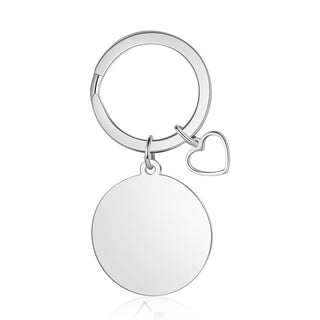 Custom Name Heart Keychain