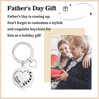 Custom Name Heart Keychain