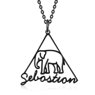 Custom Name Animal Necklace