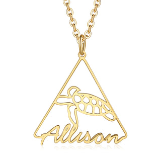 Custom Name Animal Necklace