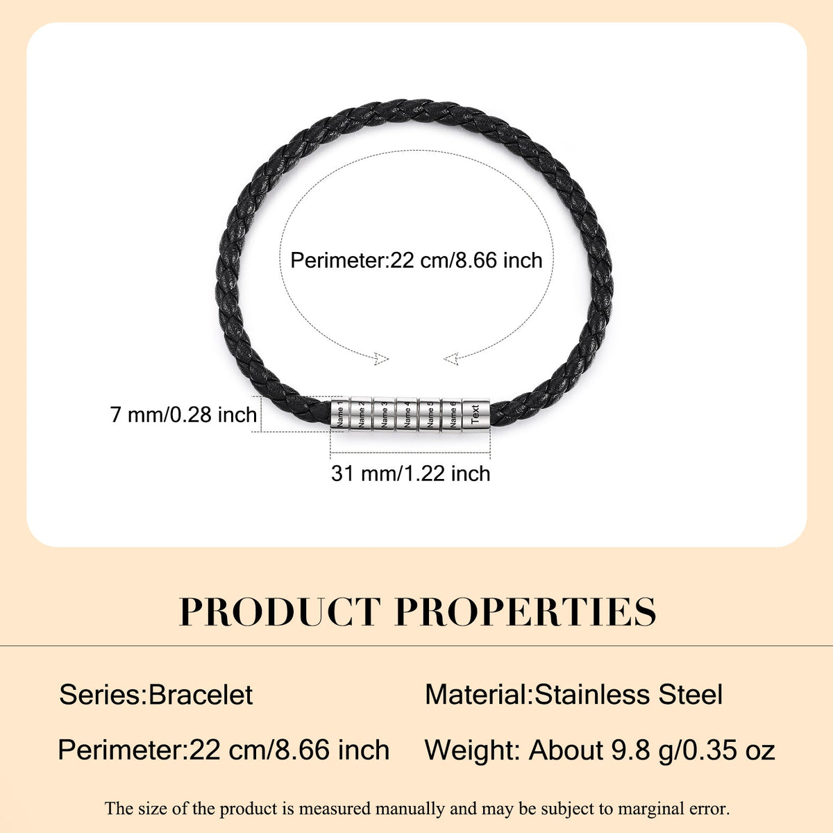 Custom Leather Bracelet