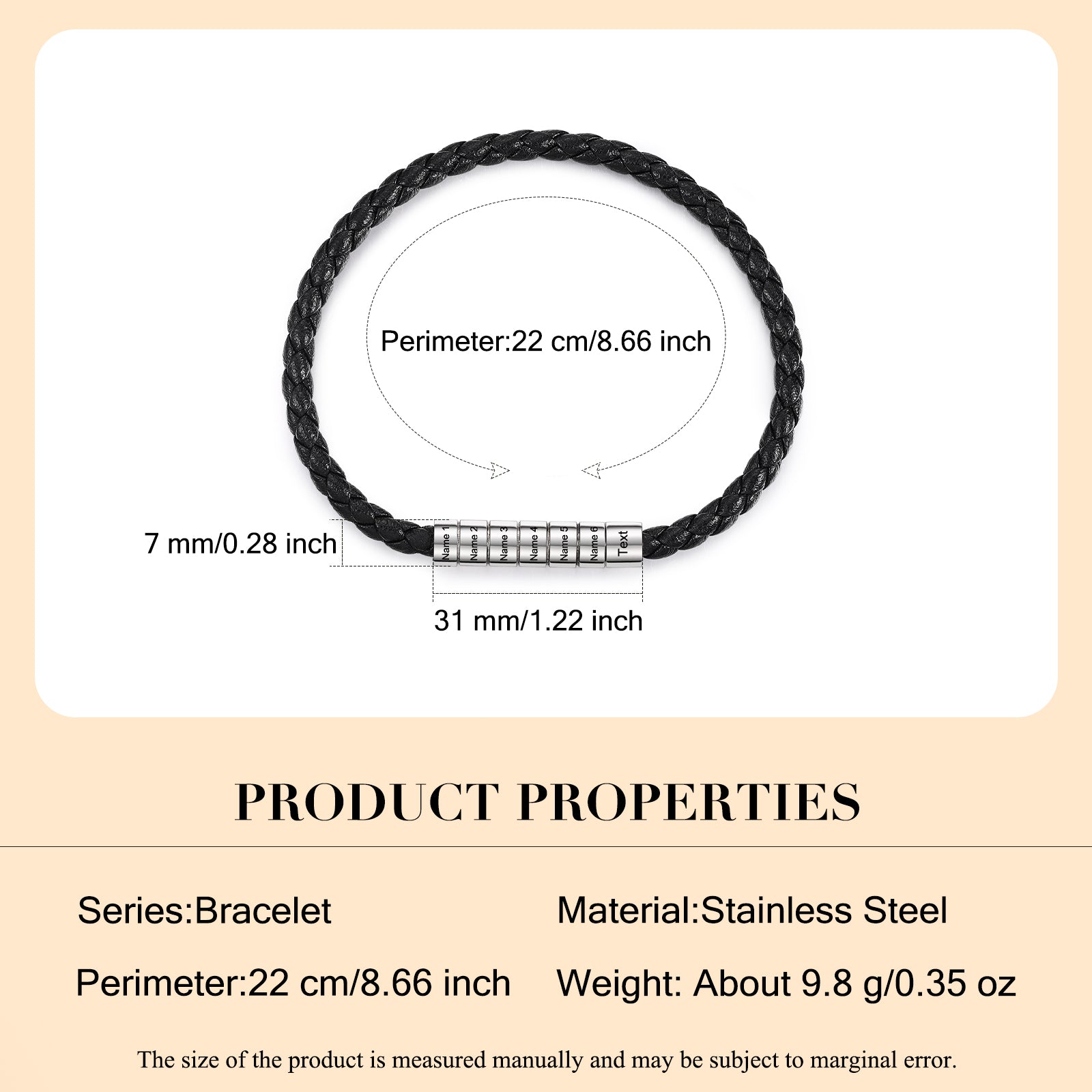 Custom Leather Bracelet