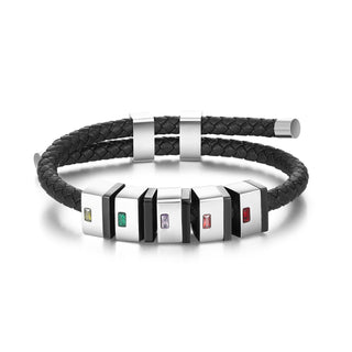 Custom Leather Men Bracelet