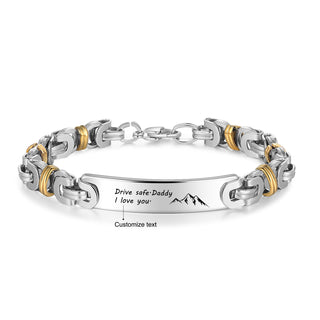 Custom Stainless Steel Men Bracelet