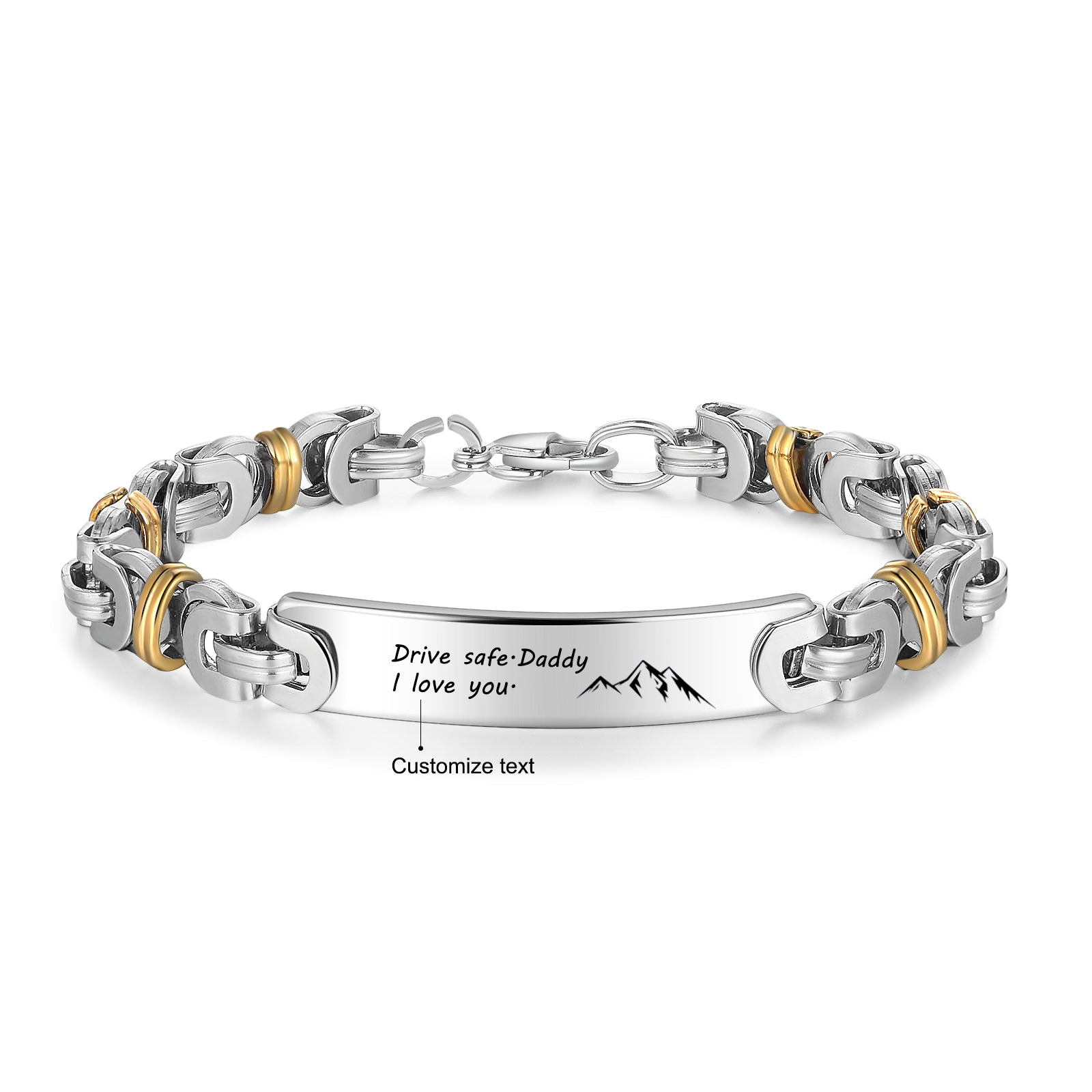 Custom Stainless Steel Men Bracelet