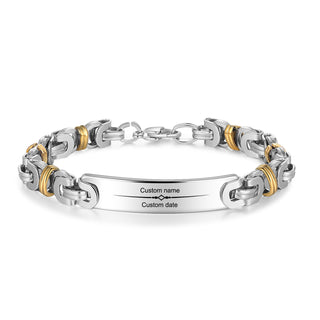 Custom Stainless Steel Men Bracelet
