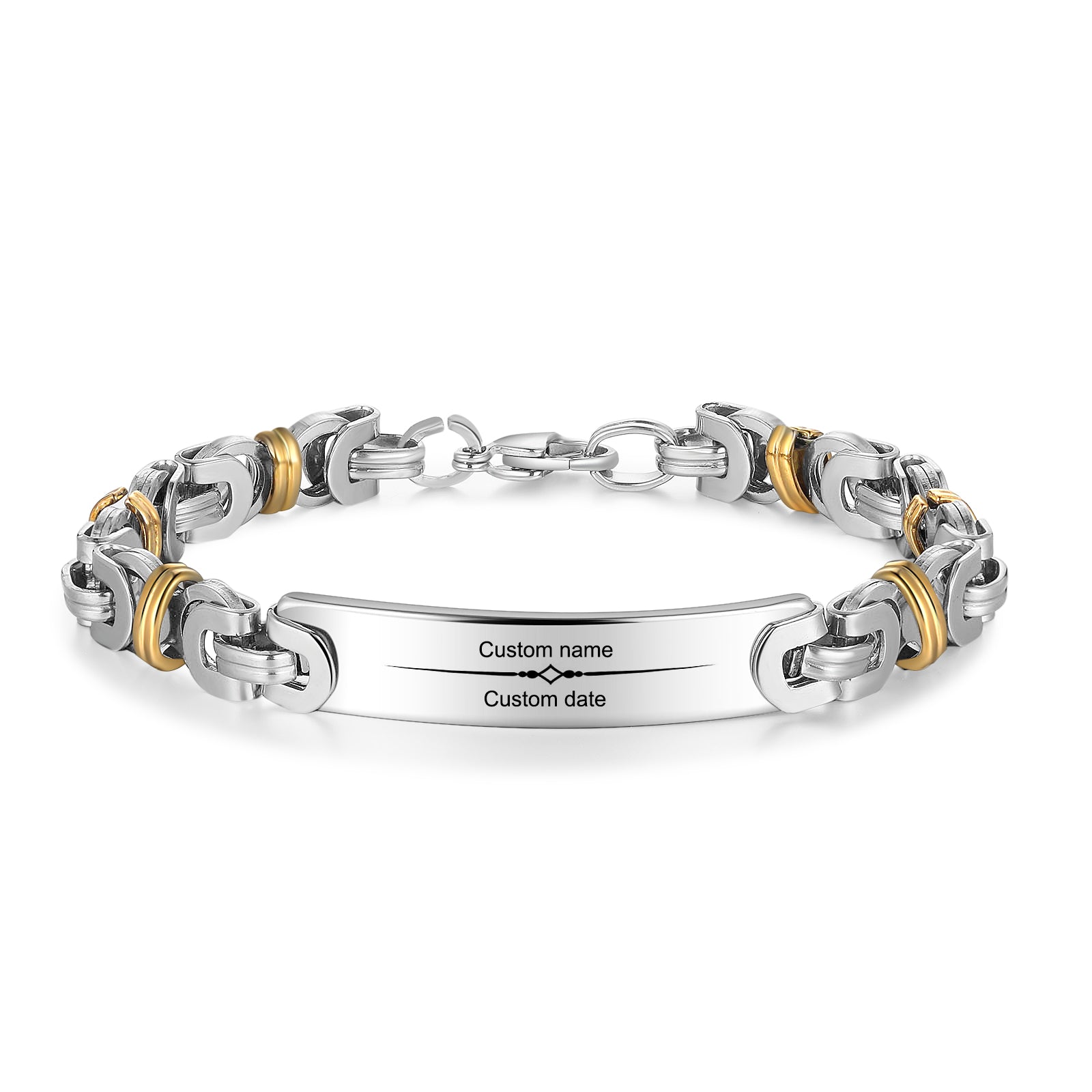 Custom Stainless Steel Men Bracelet