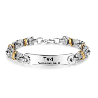 Custom Stainless Steel Men Bracelet