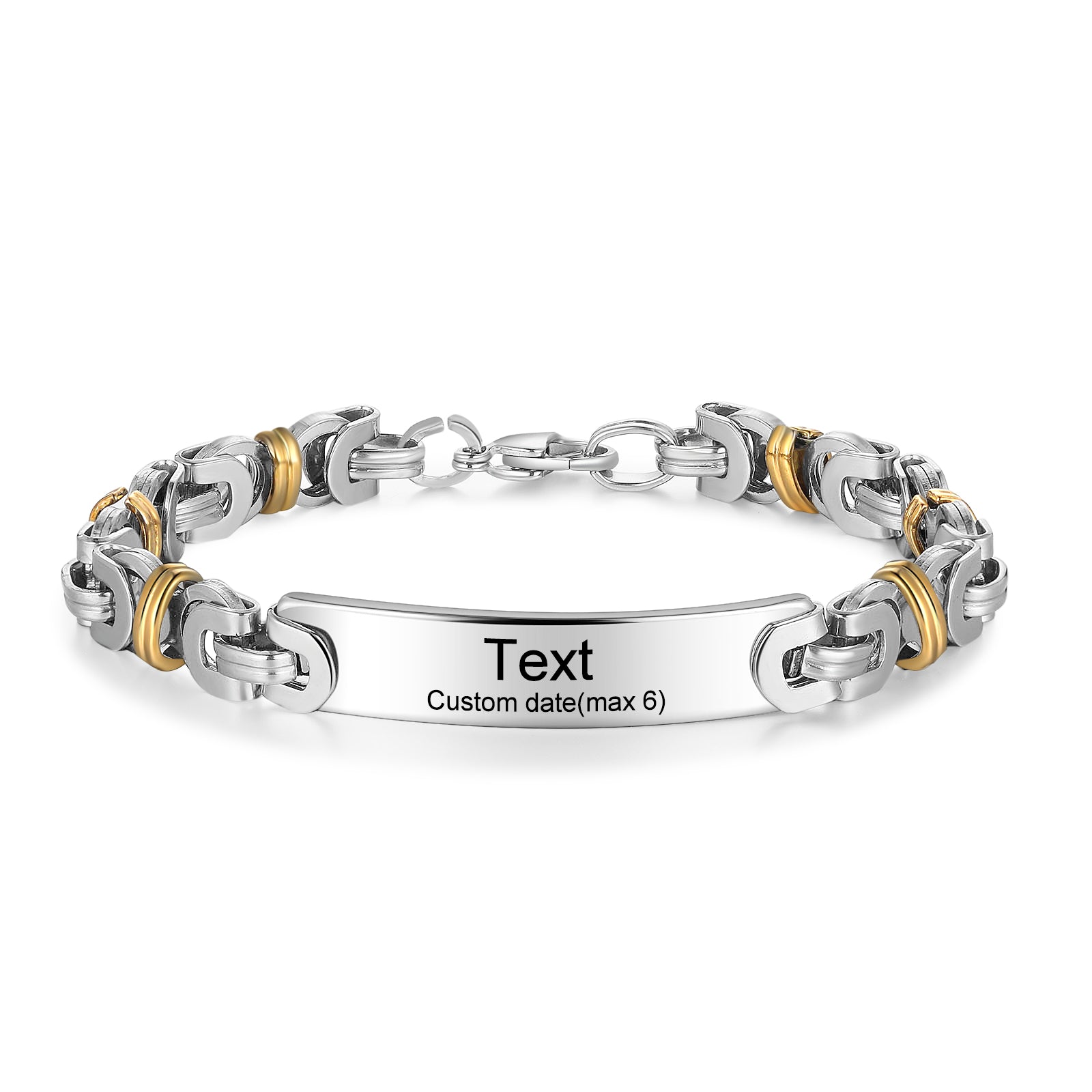 Custom Stainless Steel Men Bracelet