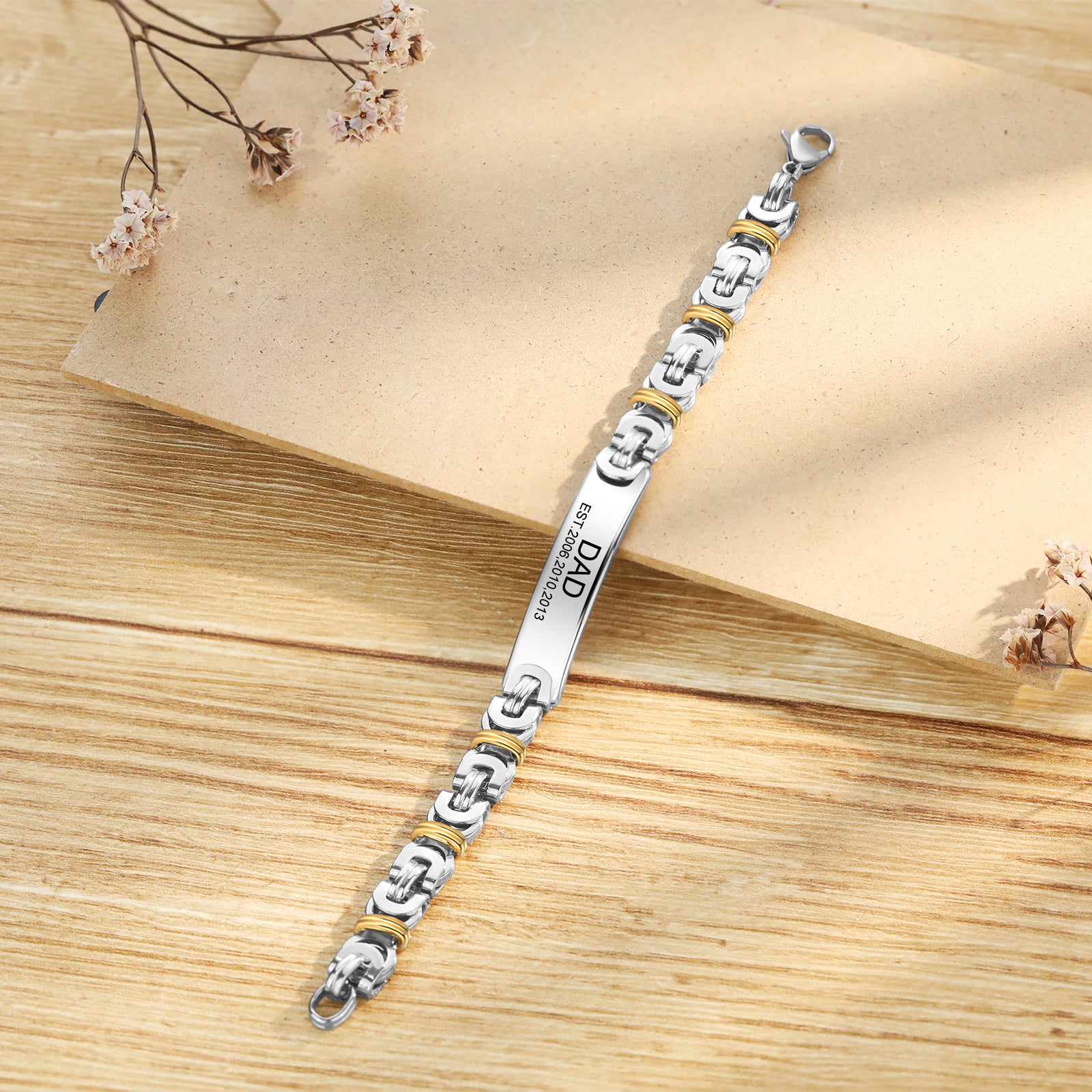 Custom Stainless Steel Men Bracelet