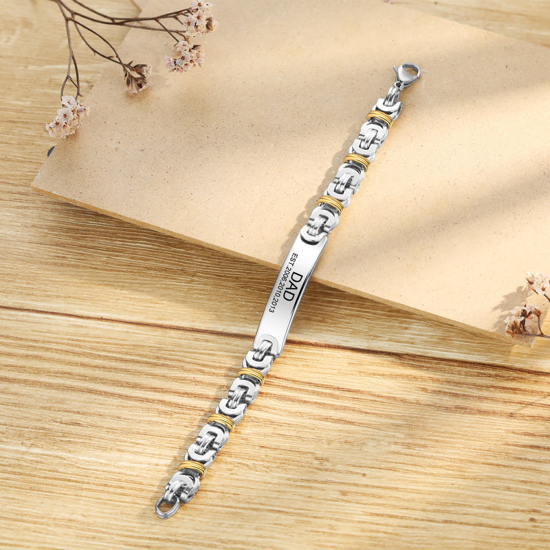Custom Stainless Steel Men Bracelet