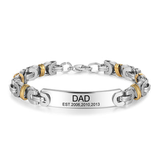 Custom Stainless Steel Men Bracelet