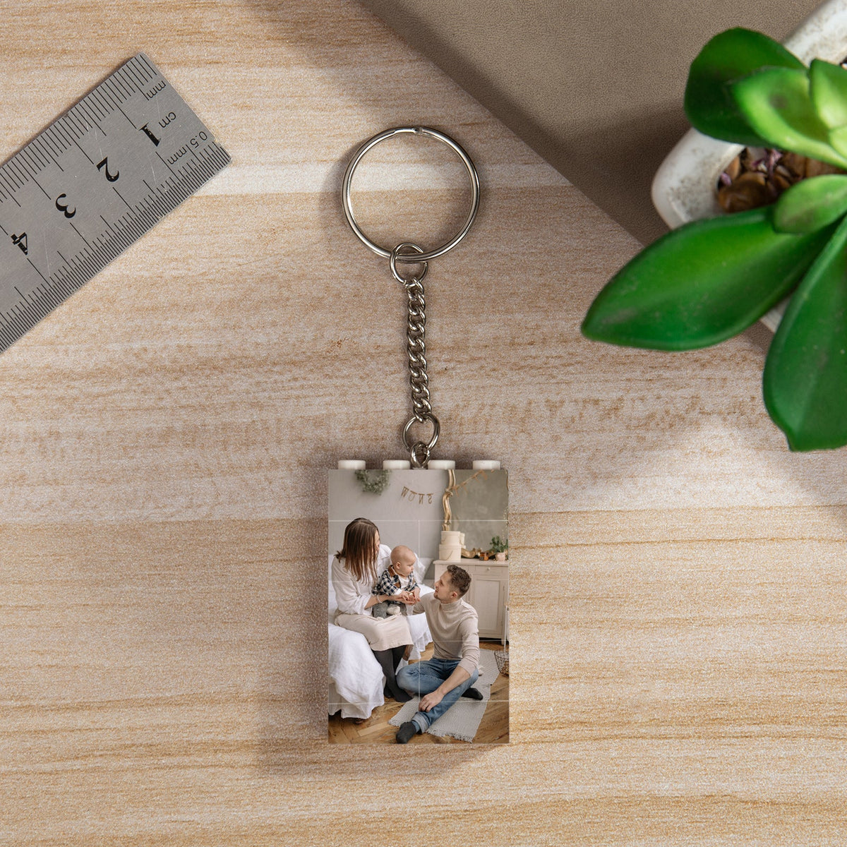 Custom Photo Puzzle Keychain