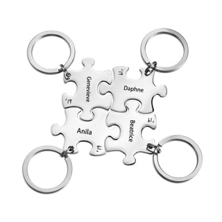 Custom Name Puzzle Keychain