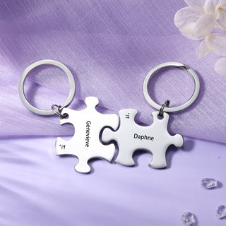 Custom Name Puzzle Keychain