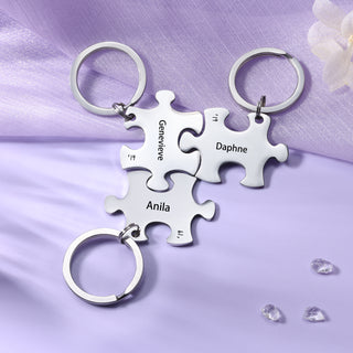 Custom Name Puzzle Keychain