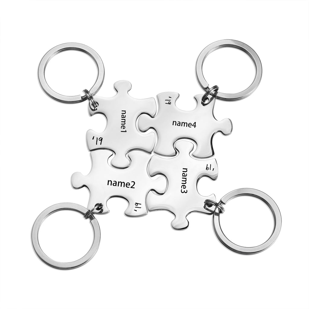 Custom Name Puzzle Keychain