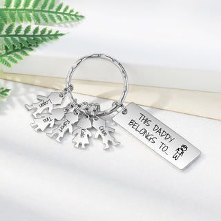 Custom Stainless Steel Baby Keychain