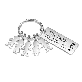 Custom Stainless Steel Baby Keychain