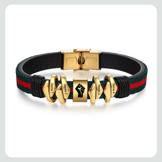 Custom Name Leather Bracelet