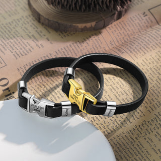 Custom Name Leather Bracelet