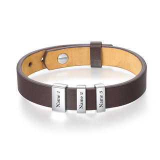 Flat Stainless Steel Leather Hand Strap