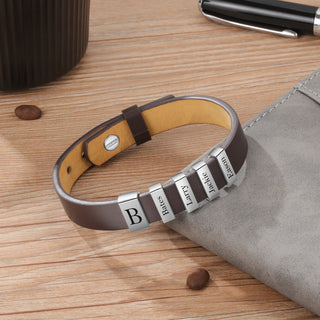 Flat Stainless Steel Leather Hand Strap