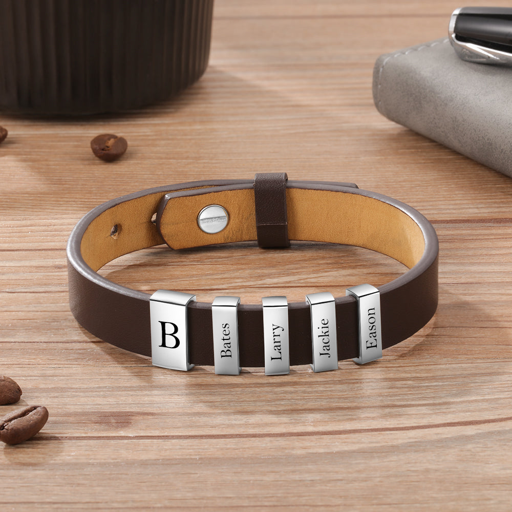 Flat Stainless Steel Leather Hand Strap