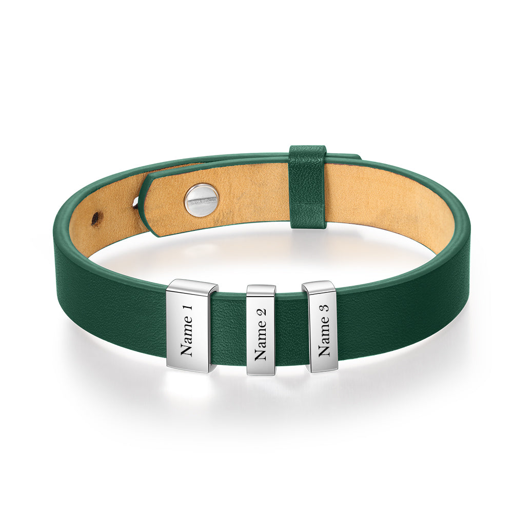 Flat Stainless Steel Leather Hand Strap