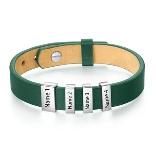 Flat Stainless Steel Leather Hand Strap