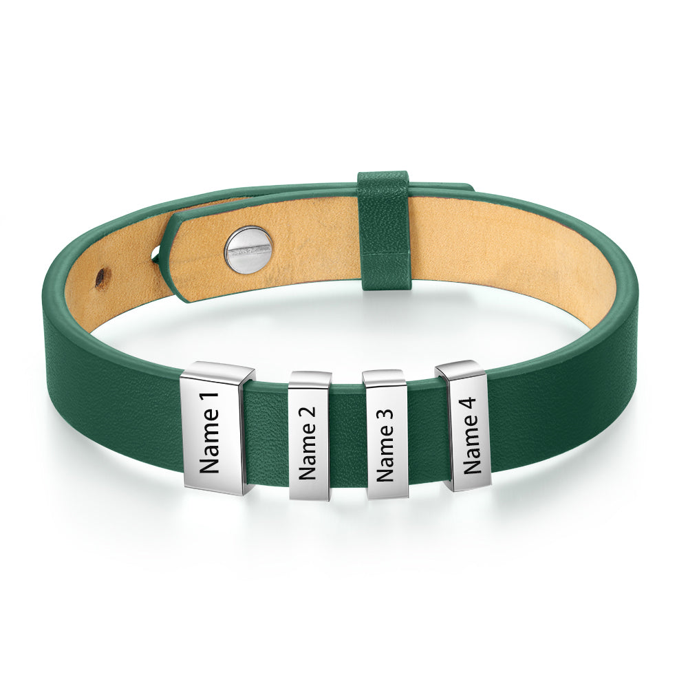 Flat Stainless Steel Leather Hand Strap