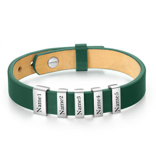 Flat Stainless Steel Leather Hand Strap