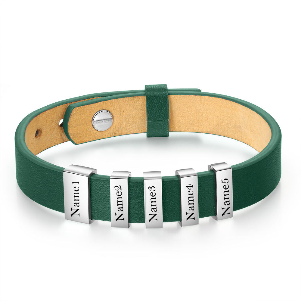 Flat Stainless Steel Leather Hand Strap