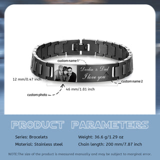 Custom Stainless Steel Men Bracelet